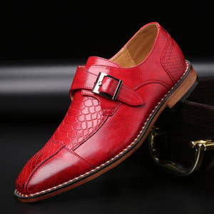 Crocodile Pattern PU Leather Dress Shoes Men Shoes for Business Casual Big Size 48 Shoes