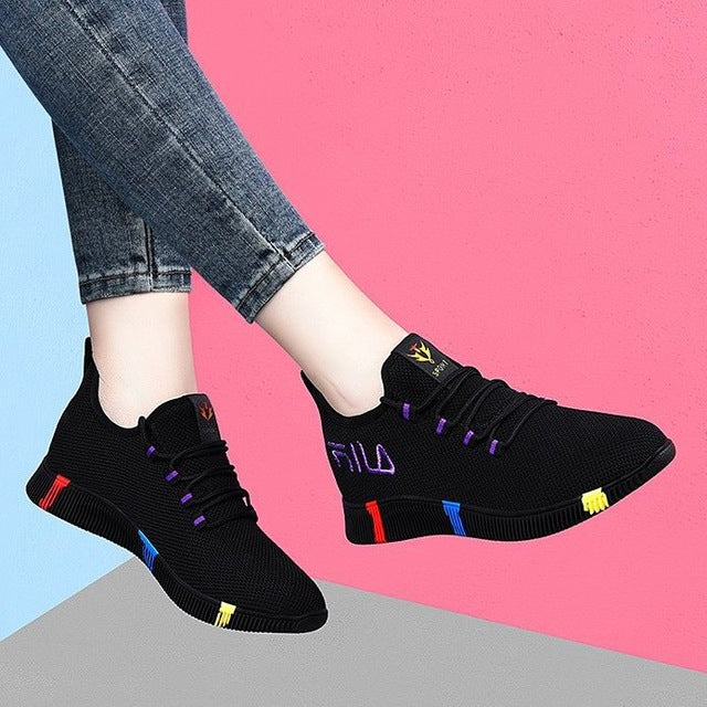 Women casual shoes Breathable Mesh platform Sneakers Women New Fashion mesh sneakers shoes woman tenis feminino