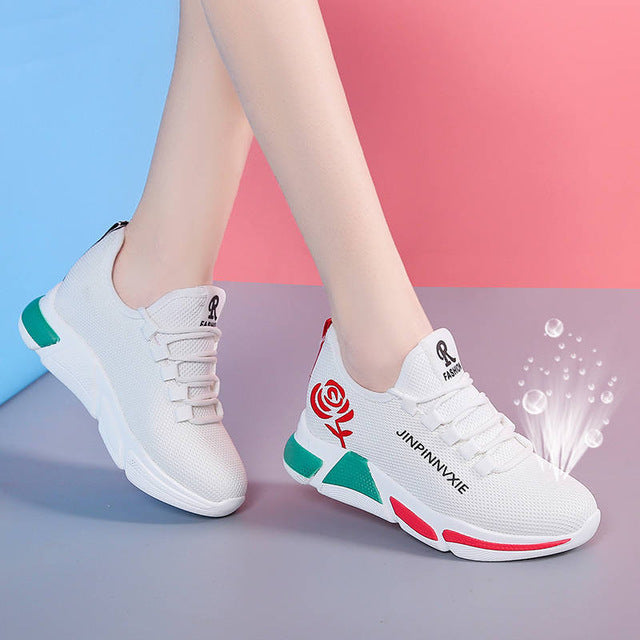 Women casual shoes Breathable Mesh platform Sneakers Women New Fashion mesh sneakers shoes woman tenis feminino