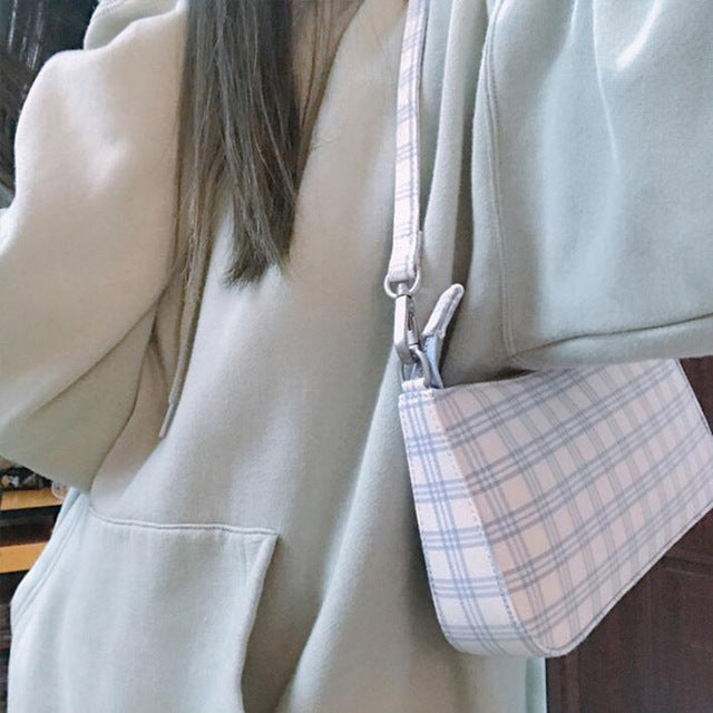 hot sale vintage retro bags designer ladies hand bags French plaid red bag woman elegant small bolsa feminina shoulder bags