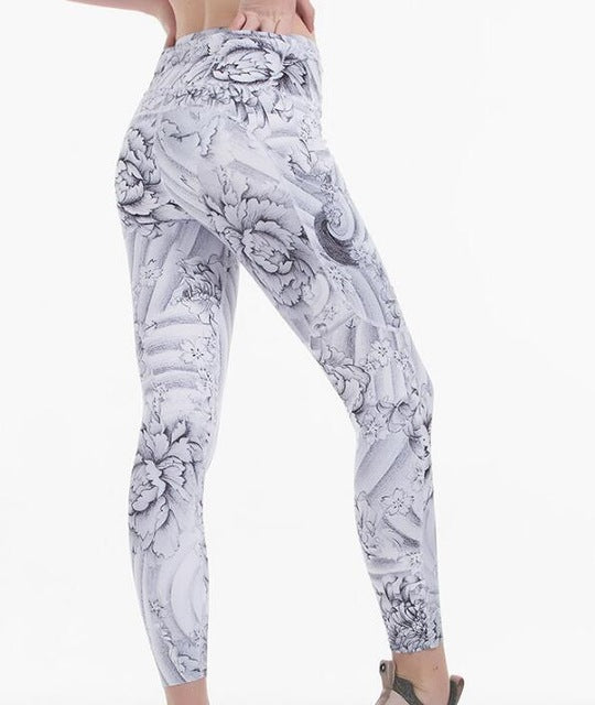 2020 print leggings high waist pants Ankle-Length Pants 7/8 capris pants Pencil skinny Pants