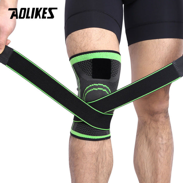 AOLIKES 1PCS 2020 Knee Support Professional Protective Sports Knee Pad Breathable Bandage Knee Brace Basketball Tennis Cycling