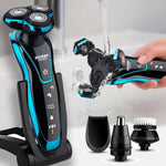 New Electric Shaver Rechargeable Electric Beard Trimmer Shaving Machine for Men Beard Razor Wet-Dry Dual Use Washable