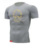 Tight t shirt Mens Short Sleeve Running Shirts Quick Dry Compression  tshirt Fitness Tights Sport Shirt Men Gym Sports Wear