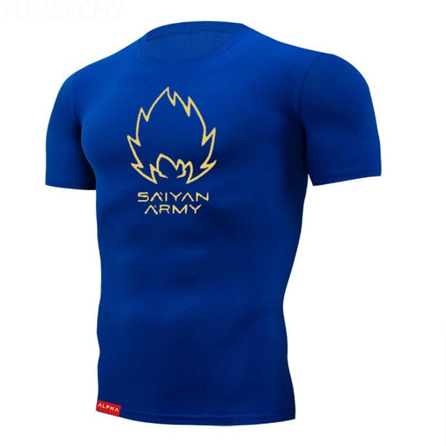 Tight t shirt Mens Short Sleeve Running Shirts Quick Dry Compression  tshirt Fitness Tights Sport Shirt Men Gym Sports Wear