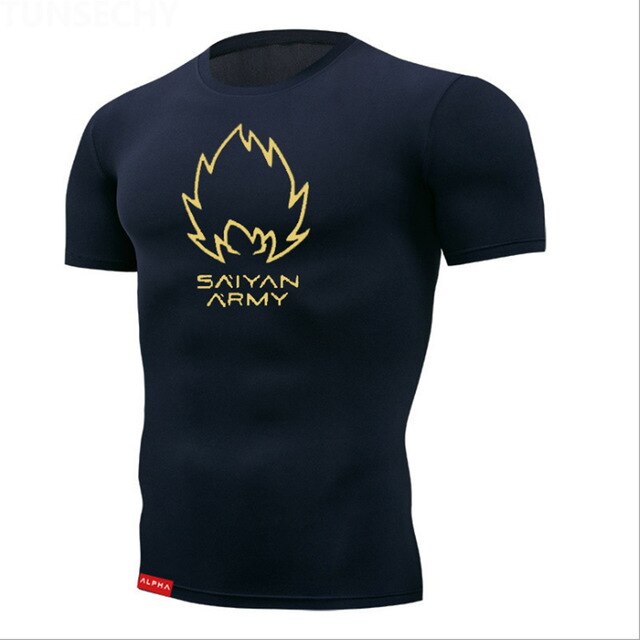 Tight t shirt Mens Short Sleeve Running Shirts Quick Dry Compression  tshirt Fitness Tights Sport Shirt Men Gym Sports Wear