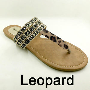 New 2020 Summer Style Shoes Women Sandals Fashion Leopard Flats Top Quality Solid Flip Flops Sexy Slippers Big Size 6-11
