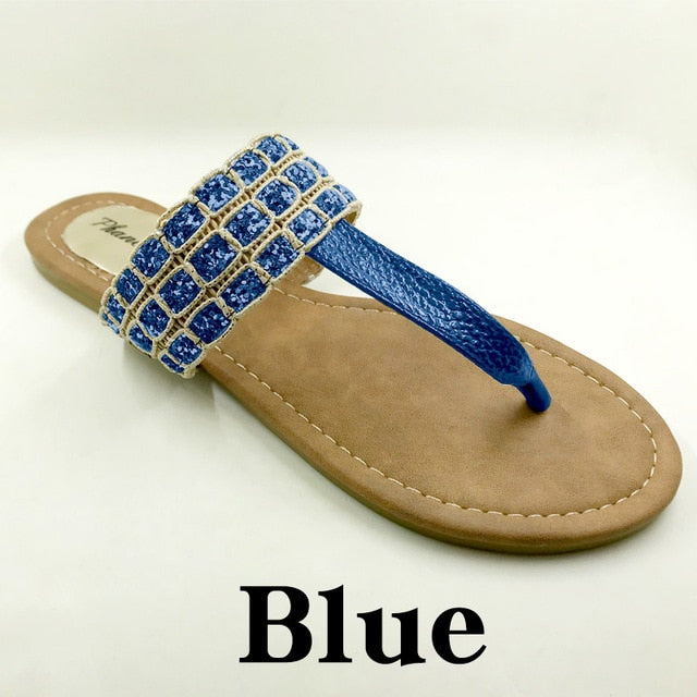 New 2020 Summer Style Shoes Women Sandals Fashion Leopard Flats Top Quality Solid Flip Flops Sexy Slippers Big Size 6-11