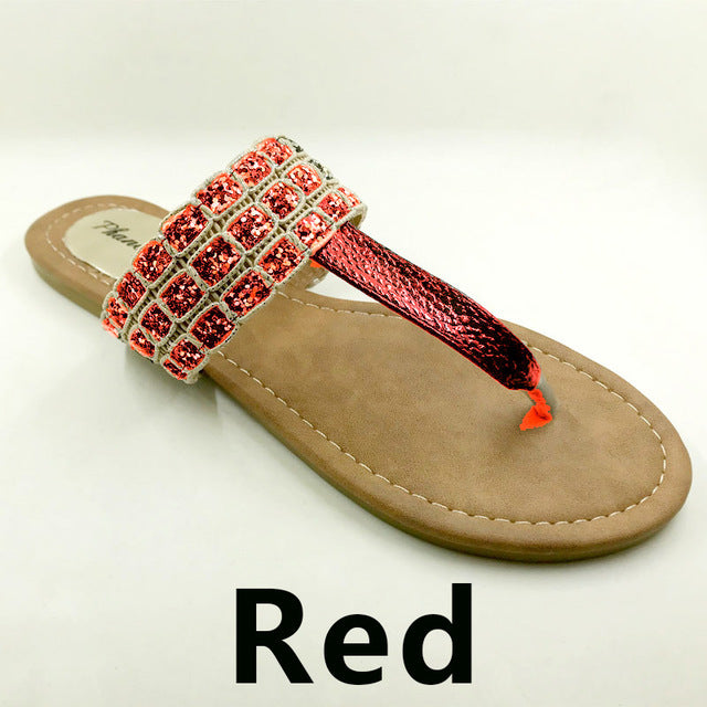 New 2020 Summer Style Shoes Women Sandals Fashion Leopard Flats Top Quality Solid Flip Flops Sexy Slippers Big Size 6-11