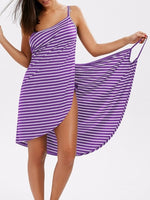 Women Beach Dress Sexy Sling Becah Wear Dress Sarong Bilini Cover Up Warp Pareo Dresses Towel Backless  Swimwear Femme Plus Size