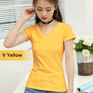 MRMT 2019 Brand New Womens 95% Cotton T-Shirt Pure Color Short Sleeve Women T shirt For Female Slim Tops Woman T shirts Clothing