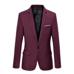 Mens Korean slim fit fashion cotton blazer Suit Jacket black blue plus size M to 3XL Male blazers Mens coat Wedding