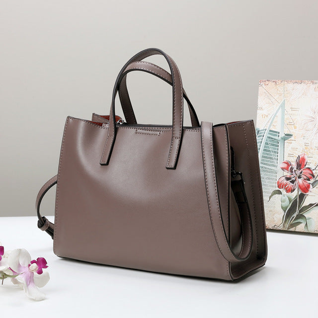 DIENQI Luxury Saffiano Genuine Leather Shoulder Bags Women Handbags New Arrivals 2020 Famous Brand Ladies Big Crossbody Bag Hand