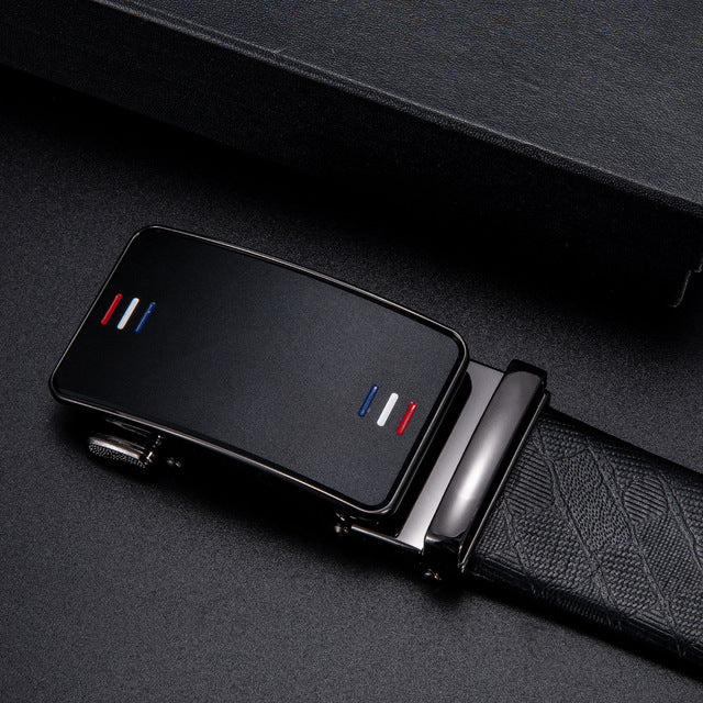 Fashion Men's Business Alloy Automatic Buckle Unique Men Black Belt Buckles for 3.5cm Ratchet Men Apparel Accessories