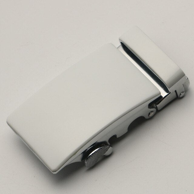 35mm Men Belt Buckle Automatic Luxury Brand Alloy Metal Belt Buckles Head Black Silver Dropshipping 2019