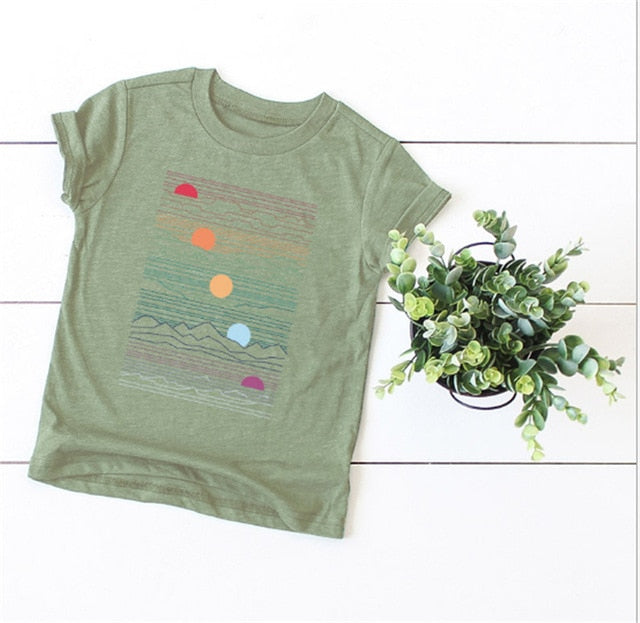 Elimiiya Abstract T shirt Women Oversized Print T-shirt Short Sleeve O-Neck  Womens clothing  Ladies Tops Tees 2020 Summer Top