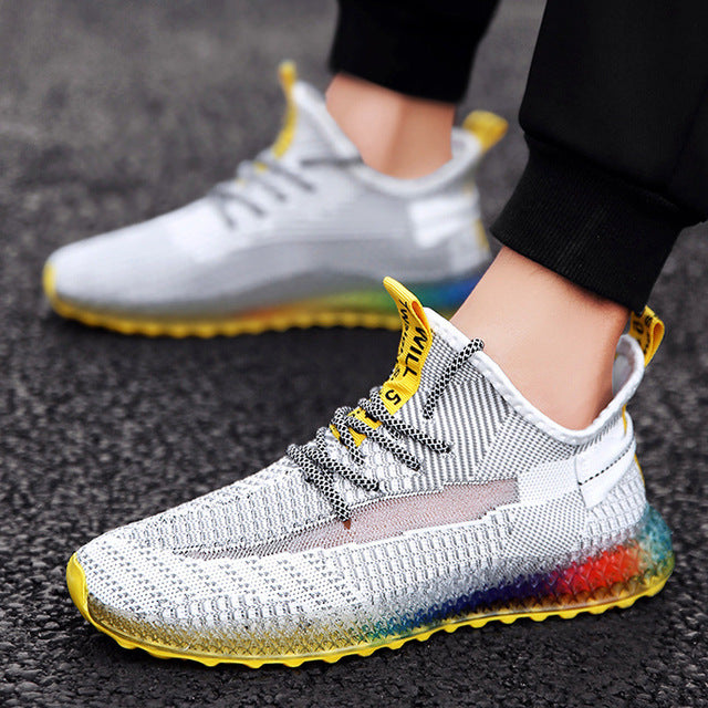 Men Casual Fashion Shoes 4D Print Mens Running Sport Sneakers  Mesh Breathable Shoe Outdoor Tenis Footwear Zapatillas Hombre