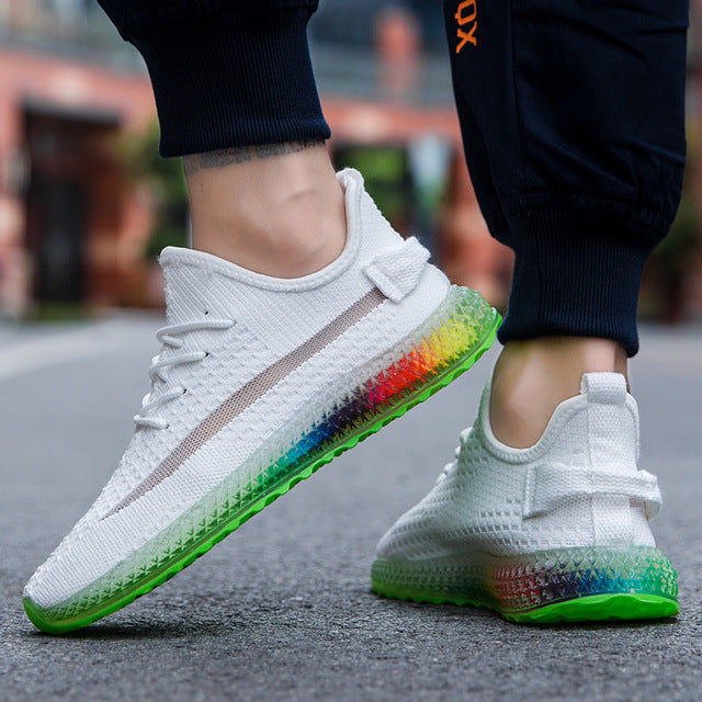 Men Casual Fashion Shoes 4D Print Mens Running Sport Sneakers  Mesh Breathable Shoe Outdoor Tenis Footwear Zapatillas Hombre
