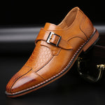 Crocodile Pattern PU Leather Dress Shoes Men Shoes for Business Casual Big Size 48 Shoes