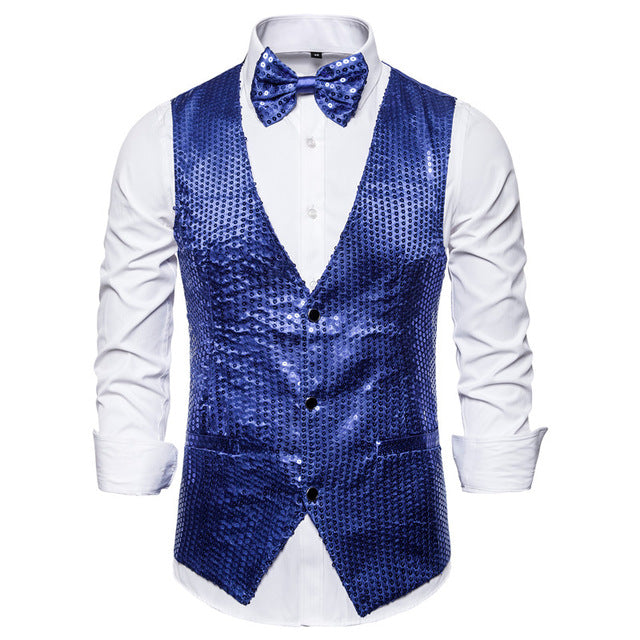 2020 Men Shiny Gold Sequin Glitter Embellished Blazer Jacket Bling Men Nightclub Wedding Party Suit Jacket Stage Singers Clothes