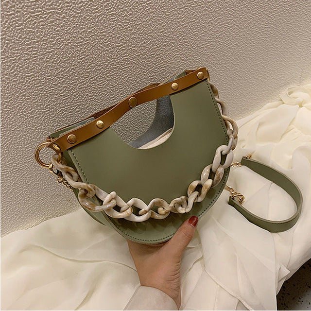 Women Small Shoulder Bag Tote PU Leather Evening Clutch Mini Purses and handbag Fashion Chain Crossbody Pack Ladies Hand Bag