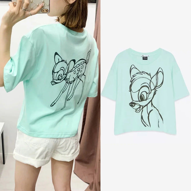 T Shirt O-neck Women Clothing Print classic The Lion King Regular tops Graphic Shirt Streetwear Cotton Tee 2020 fashion cartoon