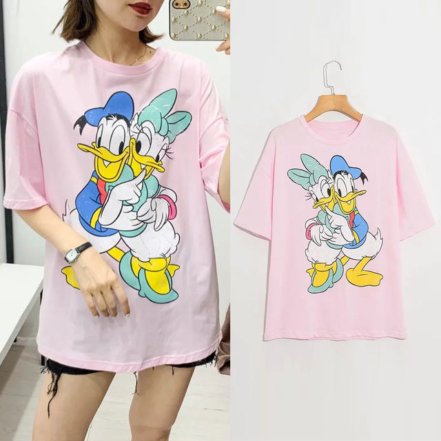 T Shirt O-neck Women Clothing Print classic The Lion King Regular tops Graphic Shirt Streetwear Cotton Tee 2020 fashion cartoon
