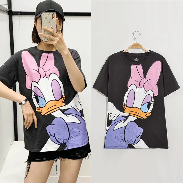 T Shirt O-neck Women Clothing Print classic The Lion King Regular tops Graphic Shirt Streetwear Cotton Tee 2020 fashion cartoon
