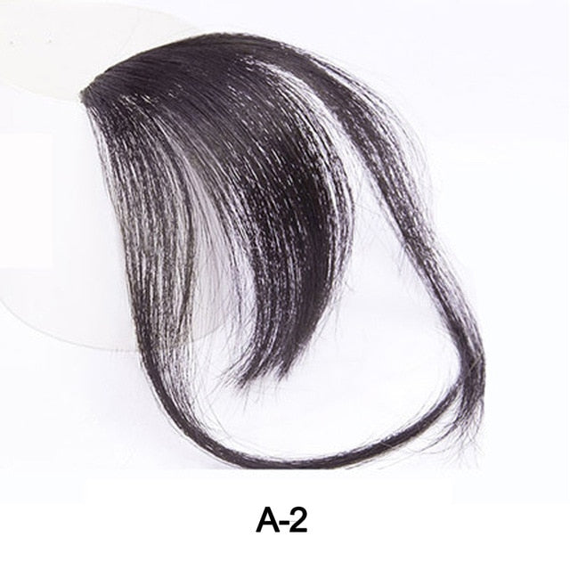 Clip In Blunt Bangs Thin Fake Fringes Natural Straigth Synthetic Neat Hair Bang Accessories For Girls Invisible Natural 4 Colors
