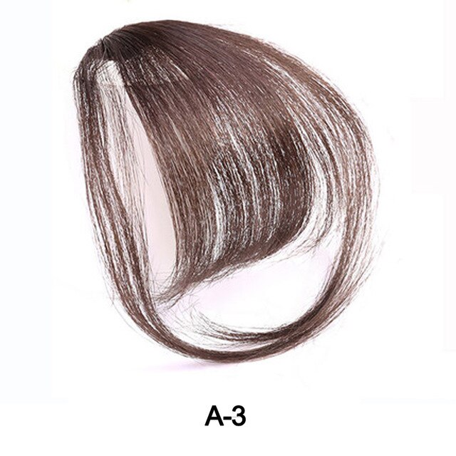 Clip In Blunt Bangs Thin Fake Fringes Natural Straigth Synthetic Neat Hair Bang Accessories For Girls Invisible Natural 4 Colors