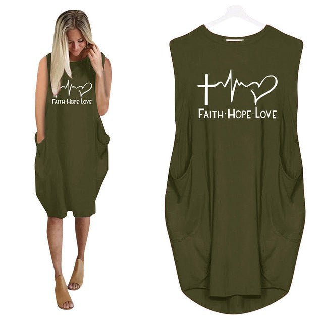 Vintage Oversized Summer Dress Plus Size 5XL Sunflower Printing Women's Dress Baggy Pockets Sleeveless Casual Boho Sundress