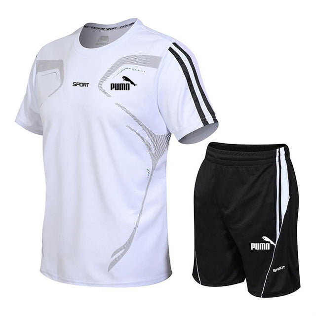 2 pcs / set men's tracksuit, loose sportswear for gym, sports, running wear, running, sport, exercise, workout, men's quick dry
