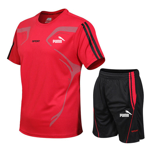 2 pcs / set men's tracksuit, loose sportswear for gym, sports, running wear, running, sport, exercise, workout, men's quick dry