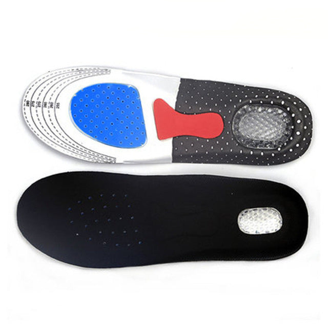 Sport Running Silicone Gel Insoles for feet Man Women for shoes sole orthopedic pad Massaging Shock Absorption Arch Support