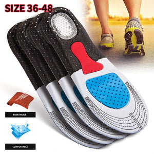 Men&Women's Fashion Silica Gel Insoles Orthotic high arch support Sport Running Shoes Insoles(35-46)  Unsishoe insole