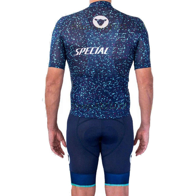 Black sheep cycling kit 2019 Men's cycling racing short sleeve Jersey and bib shorts set riding bicycle wear Outdoor Sport shirt
