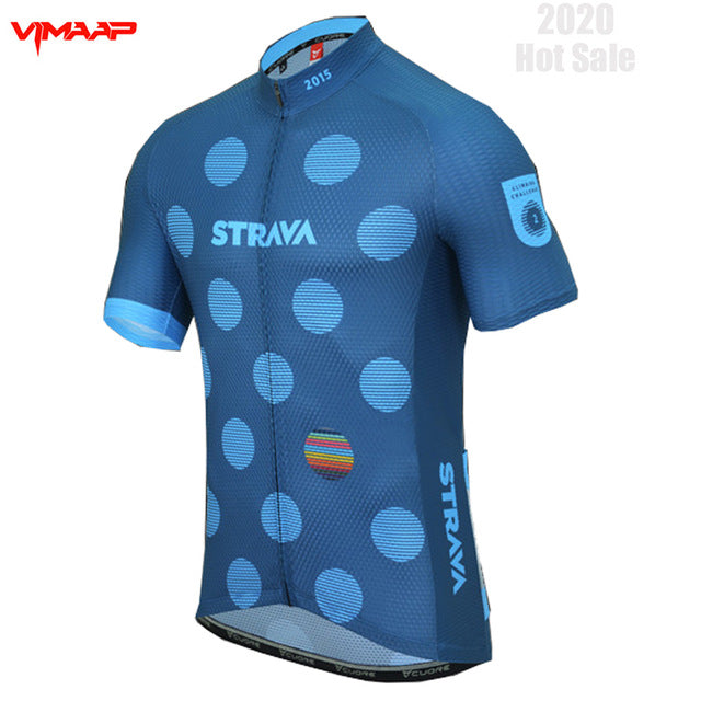 New STRAVA 2020 Pro Team cycling jersey men's bike shorts set MTB Ropa Ciclismo summer bicycling Sport Maillot wear Clothing