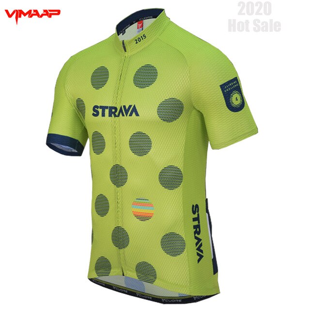 New STRAVA 2020 Pro Team cycling jersey men's bike shorts set MTB Ropa Ciclismo summer bicycling Sport Maillot wear Clothing