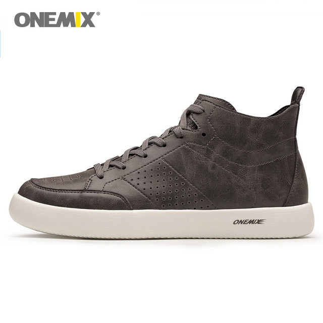 Man Skateboarding Shoes Men Microfiber Leather High Designer Sport Leisure Skateboard Sneakers Outdoor Jogging Walking Trainers