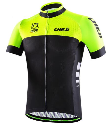 CHEJI Racing Sport Bike Jersey Tops MTB Bicycle Cycling Clothing Summer Cycling Wear Clothes Cycling Jersey