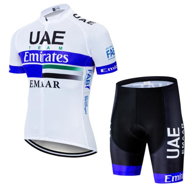 Team UAE Cycling Jerseys Bike Wear clothes Quick-Dry bib gel Sets Clothing Ropa Ciclismo uniformes Maillot Sport Wear