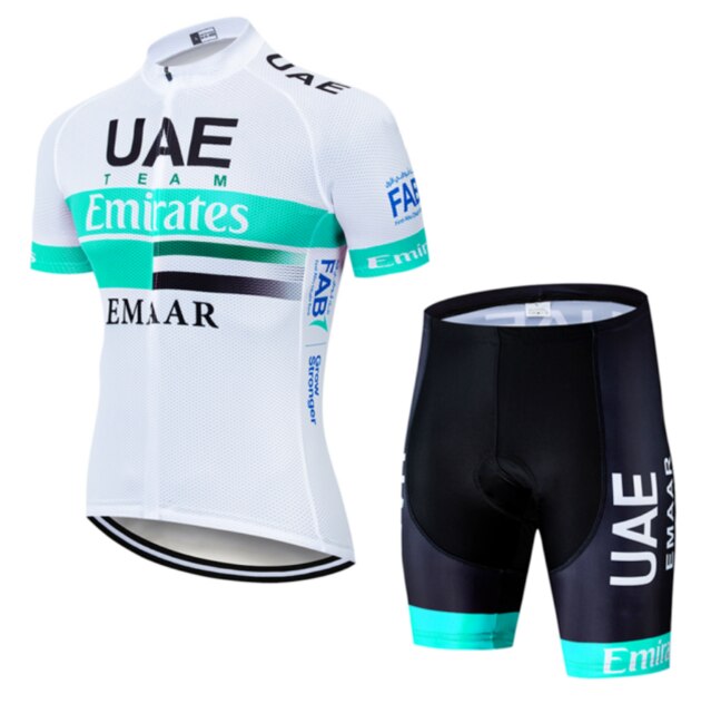 Team UAE Cycling Jerseys Bike Wear clothes Quick-Dry bib gel Sets Clothing Ropa Ciclismo uniformes Maillot Sport Wear