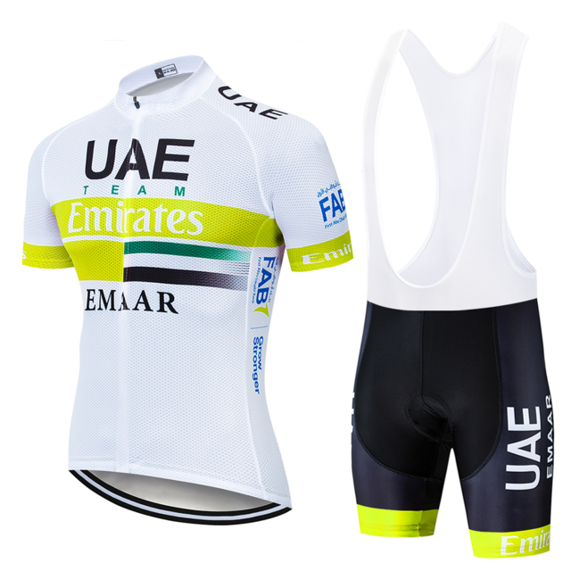 Team UAE Cycling Jerseys Bike Wear clothes Quick-Dry bib gel Sets Clothing Ropa Ciclismo uniformes Maillot Sport Wear