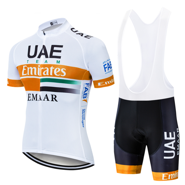 Team UAE Cycling Jerseys Bike Wear clothes Quick-Dry bib gel Sets Clothing Ropa Ciclismo uniformes Maillot Sport Wear