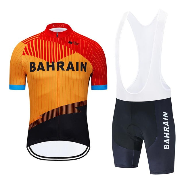 Team BAHRAIN Cycling Jerseys Bike Wear Clothes Quick-Dry Bib Gel Sets Clothing Ropa Ciclismo Uniformes Maillot Sport Wear