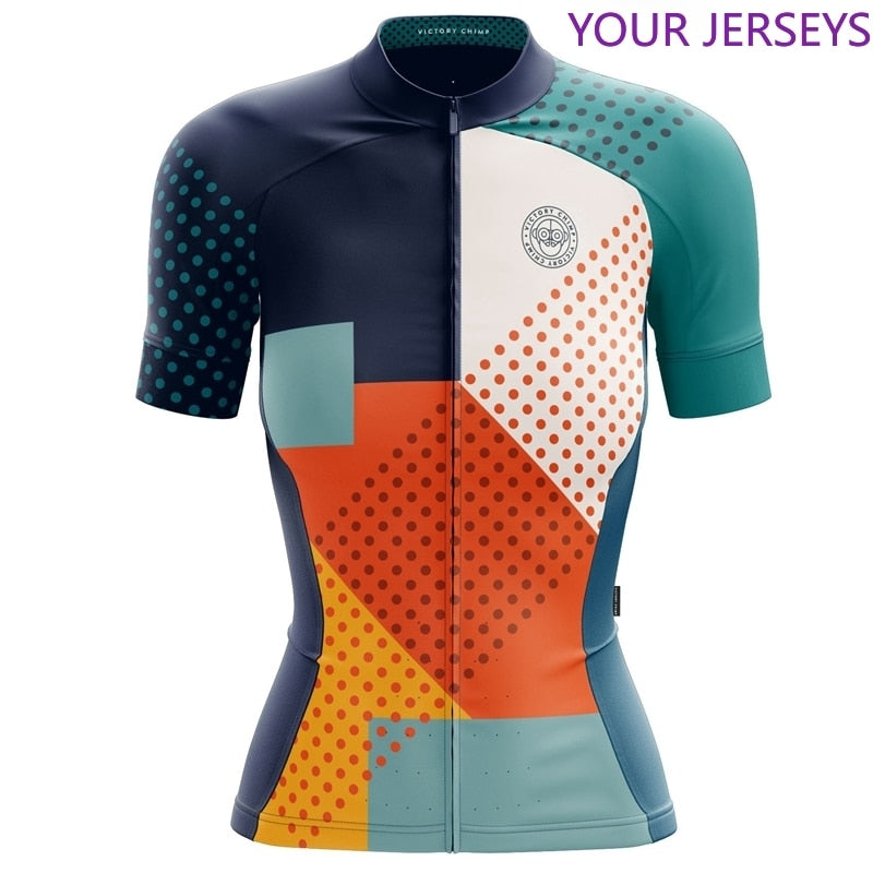 Victory C Women Cycling Jersey 2020 New Cycle Clothing Tops Short Sleeve CoolMax MTB Vetement Femme Bright Color Sport Wear FXR