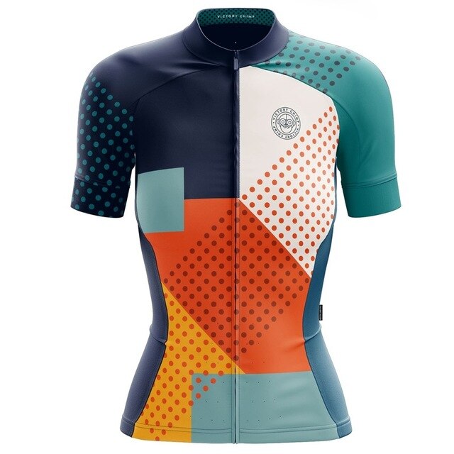 Victory C Women Cycling Jersey 2020 New Cycle Clothing Tops Short Sleeve CoolMax MTB Vetement Femme Bright Color Sport Wear FXR