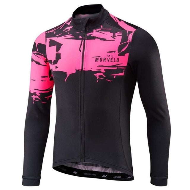 MORVELO 2020 Spring cycling clothing long sleeve cycle jersey Colorful road bike racing wear Sport shirt Camisa de ciclismo