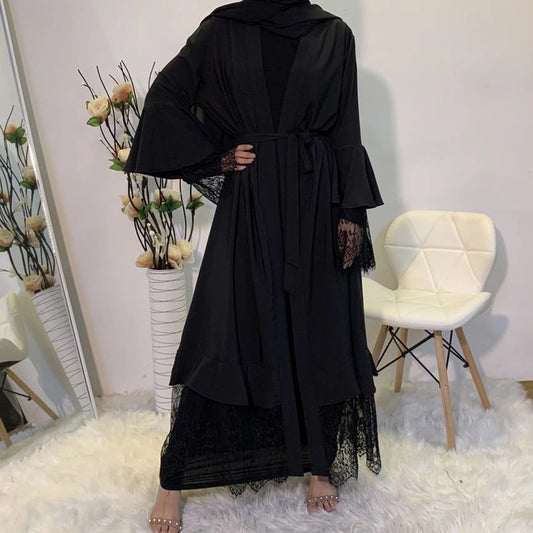 Eid Mubarek Kaftan Abaya Dubai Kimono Cardigan Hijab Muslim Dress Islam Clothing Abayas For Women Caftan Marocain Robe Femme