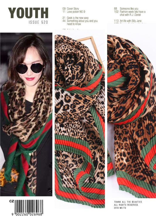 fashion Leopard Scarf women winter warm 2019 spring autumn Long warm Shawls and wraps foulard femme jijab luxury